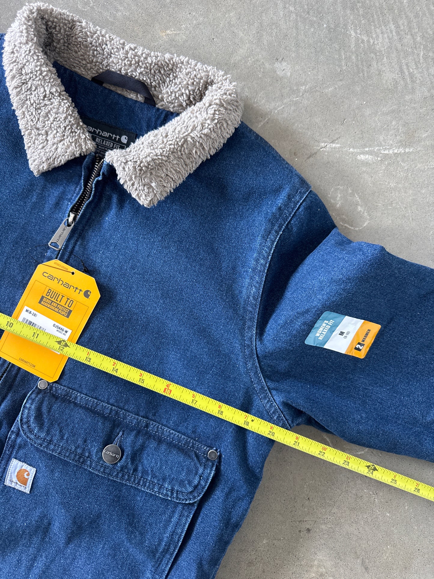 Carhartt Women’s Relaxed Fit Sherpa Lined Denim Jacket