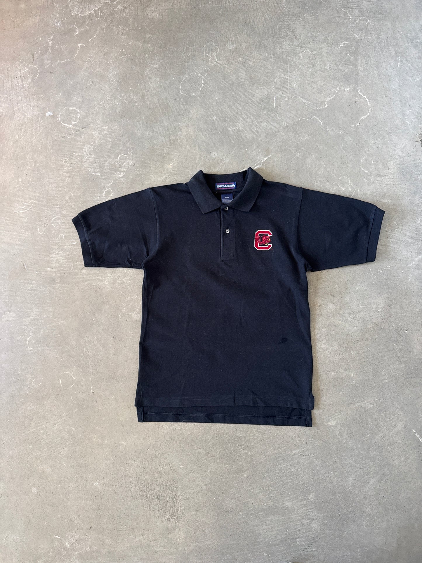Vintage University Of South Carolina Gamecocks Embroidered Logo Polo Shirt