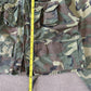 Vintage Game Winner Military Camo Cropped Multi Pocket Hunting Jacket