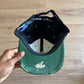 Vintage 90s Drew Pearson New York Jets Leather Strapback Hat