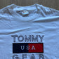Vintage Tommy Hilfiger Tommy USA Gear Logo Tee