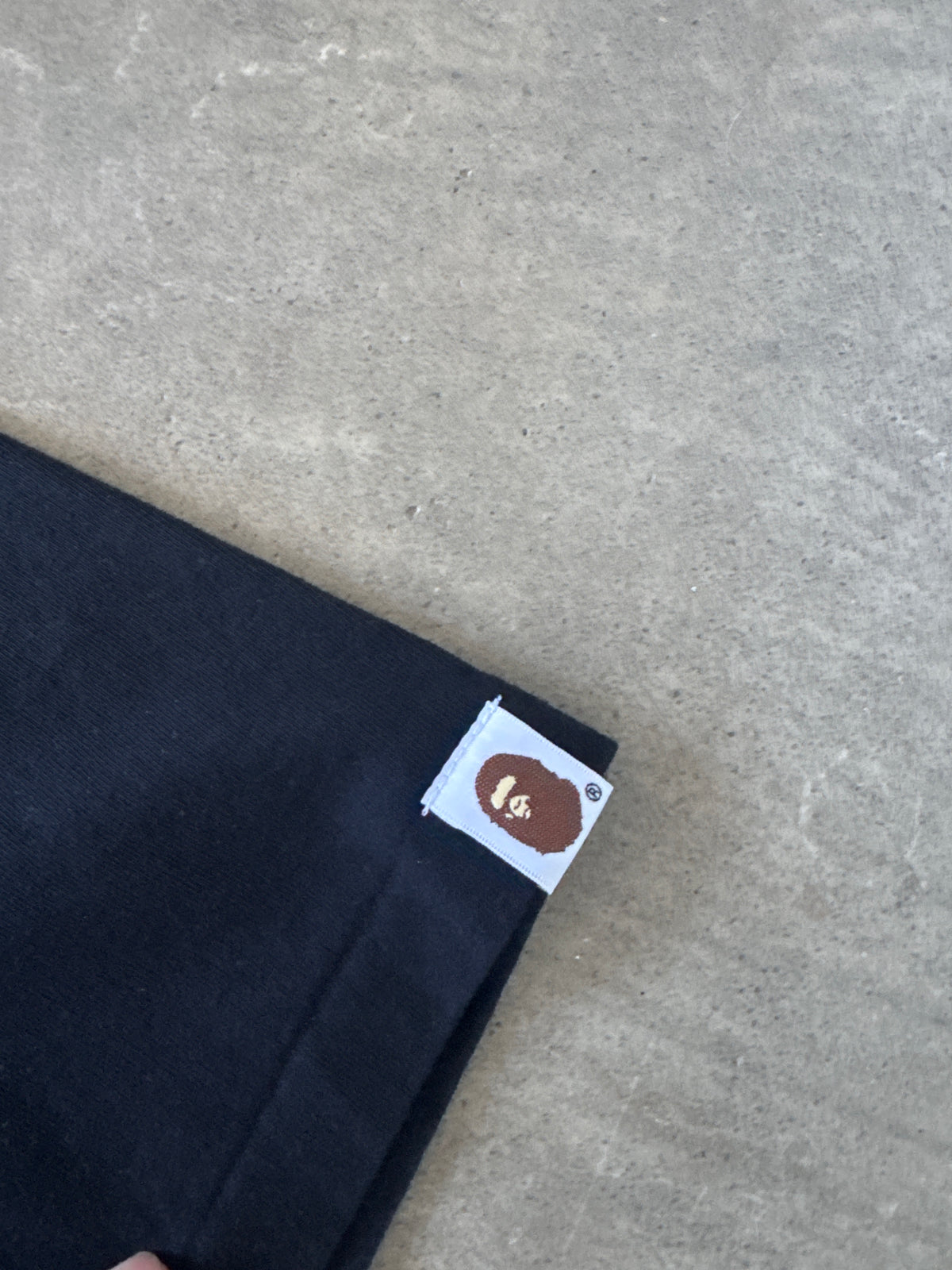 A Bathing Ape Bape Blue Camo College Logo Tee