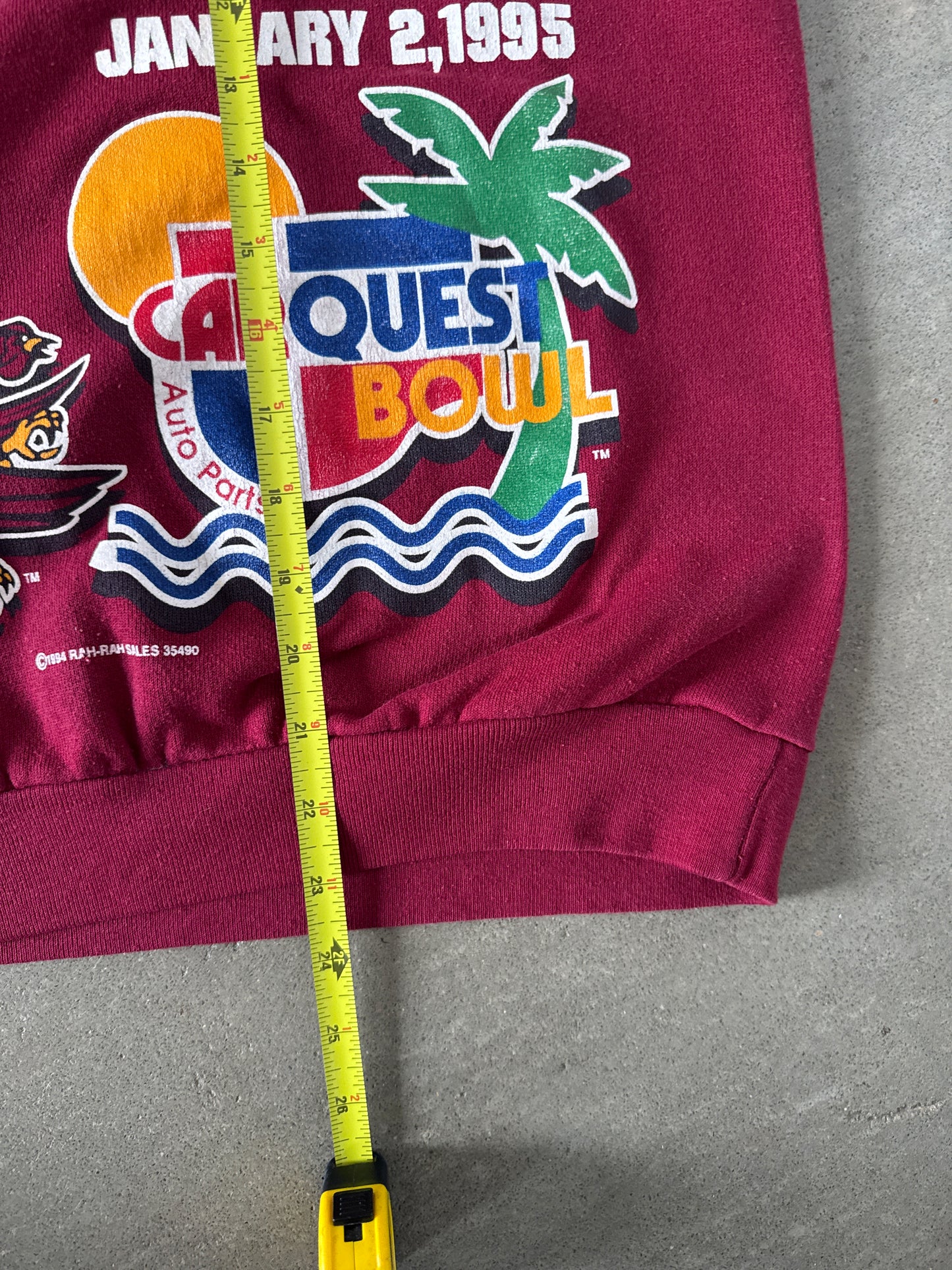 Vintage 1995 Carquest Bowl University Of South Carolina Gamecocks Sweatshirt