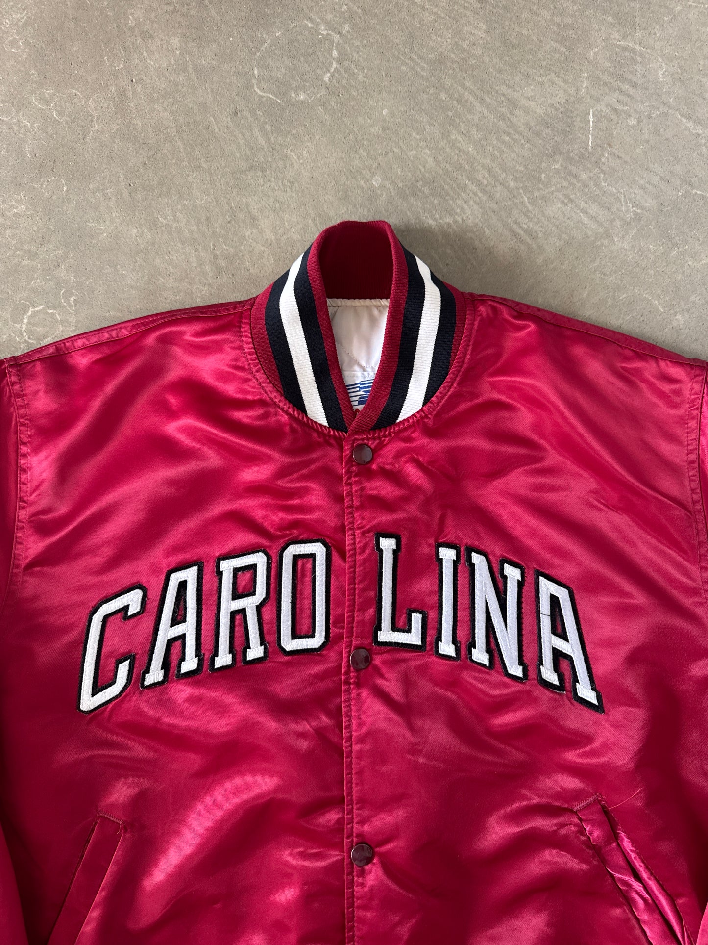 Vintage 90s Starter University Of South Carolina Gamecocks Satin Bomber Jacket