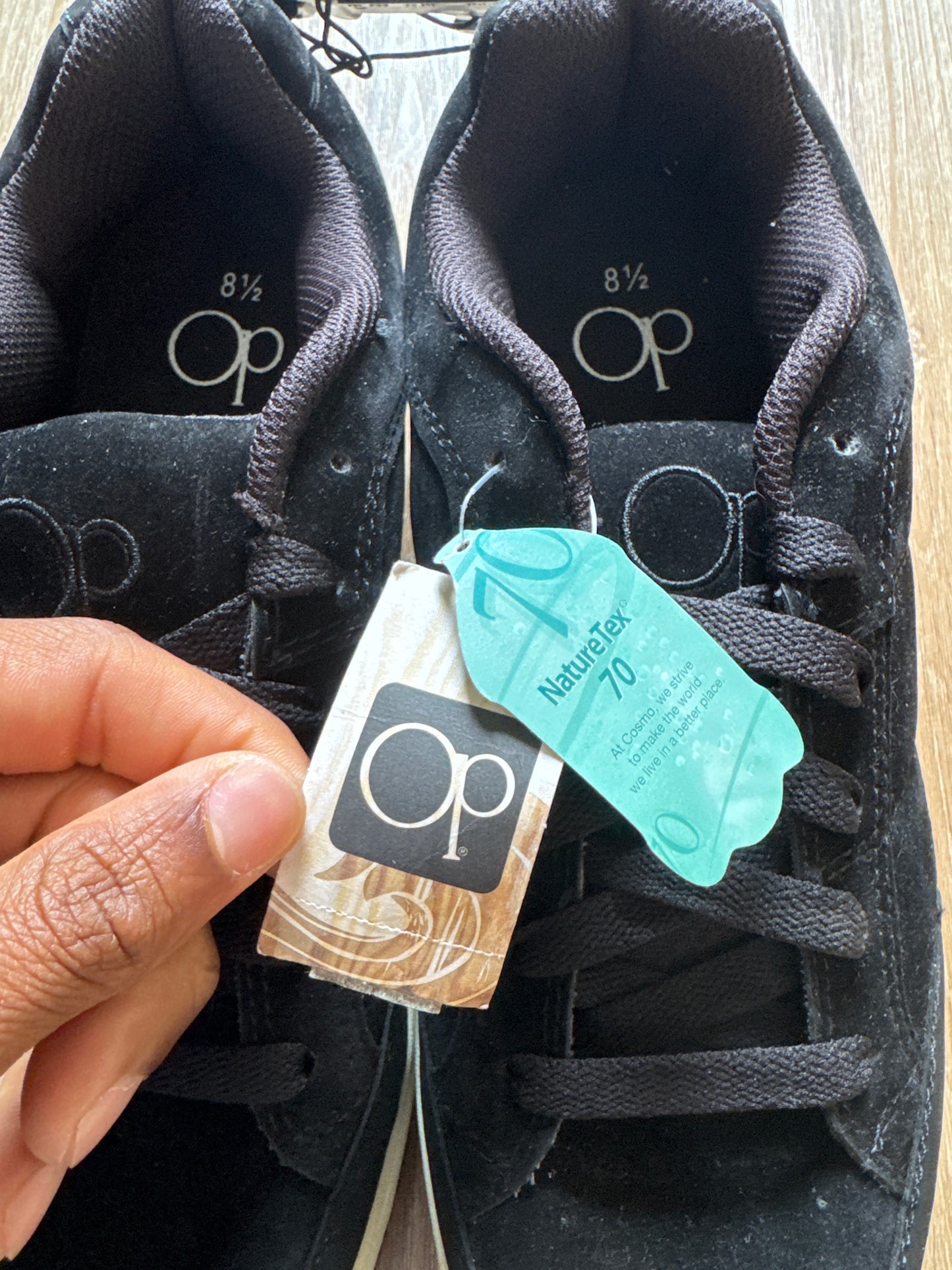 Ocean Pacific Black Suede Bulky Skate Shoes