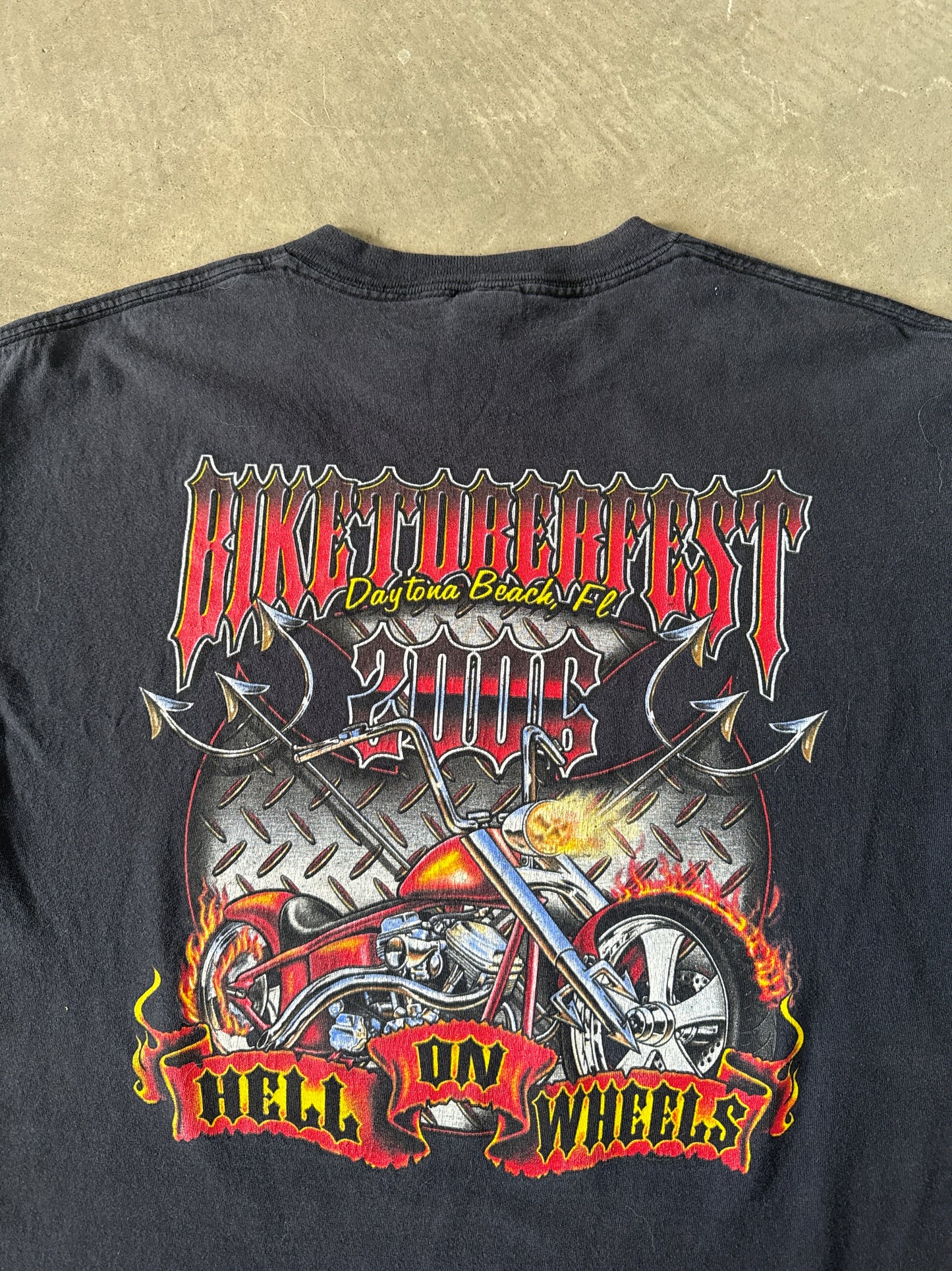 2006 Biketoberfest Daytona Beach Florida Hell On Wheels Tee