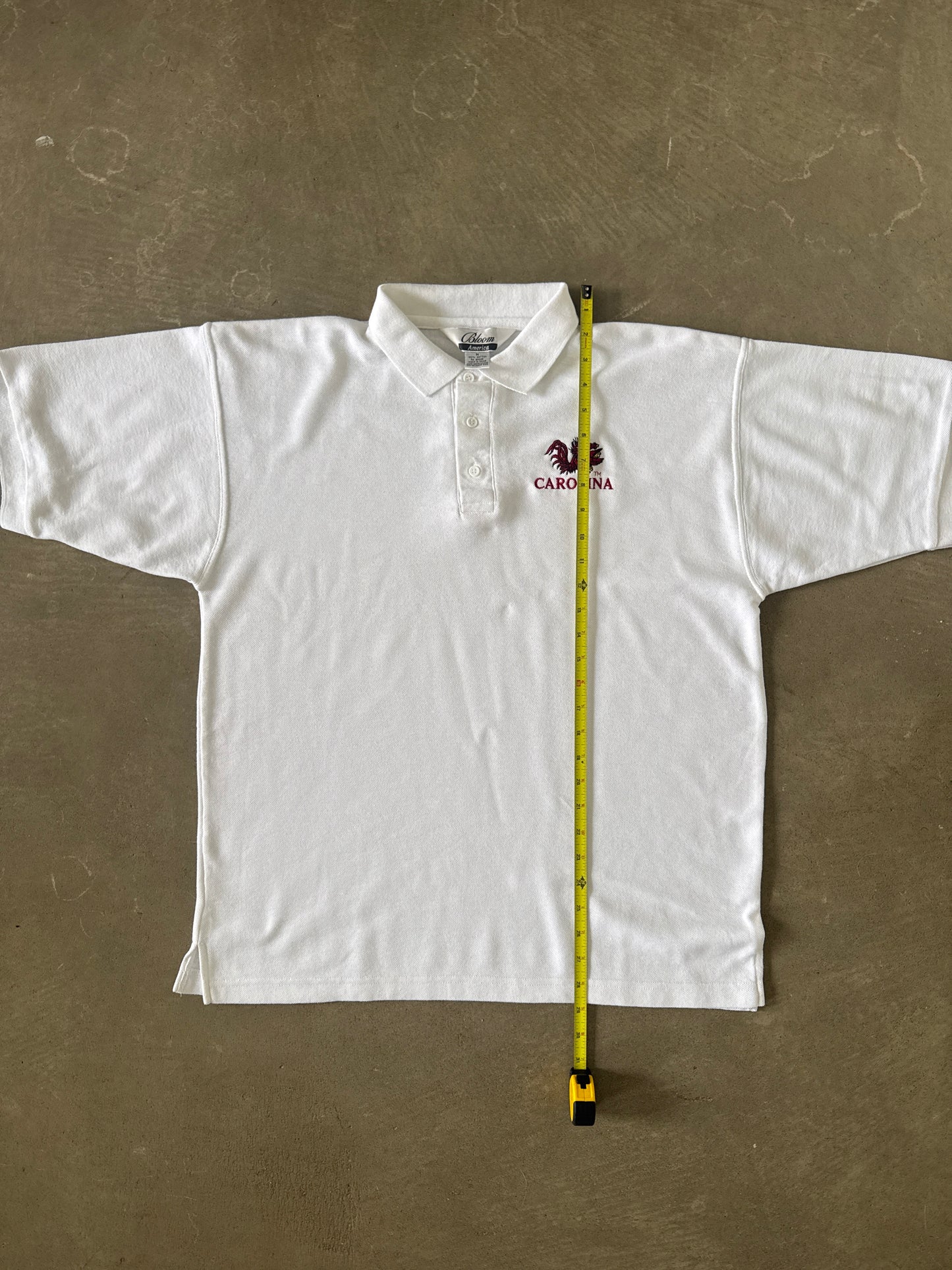 Vintage University Of South Carolina Gamecocks Embroidered Logo Polo Shirt