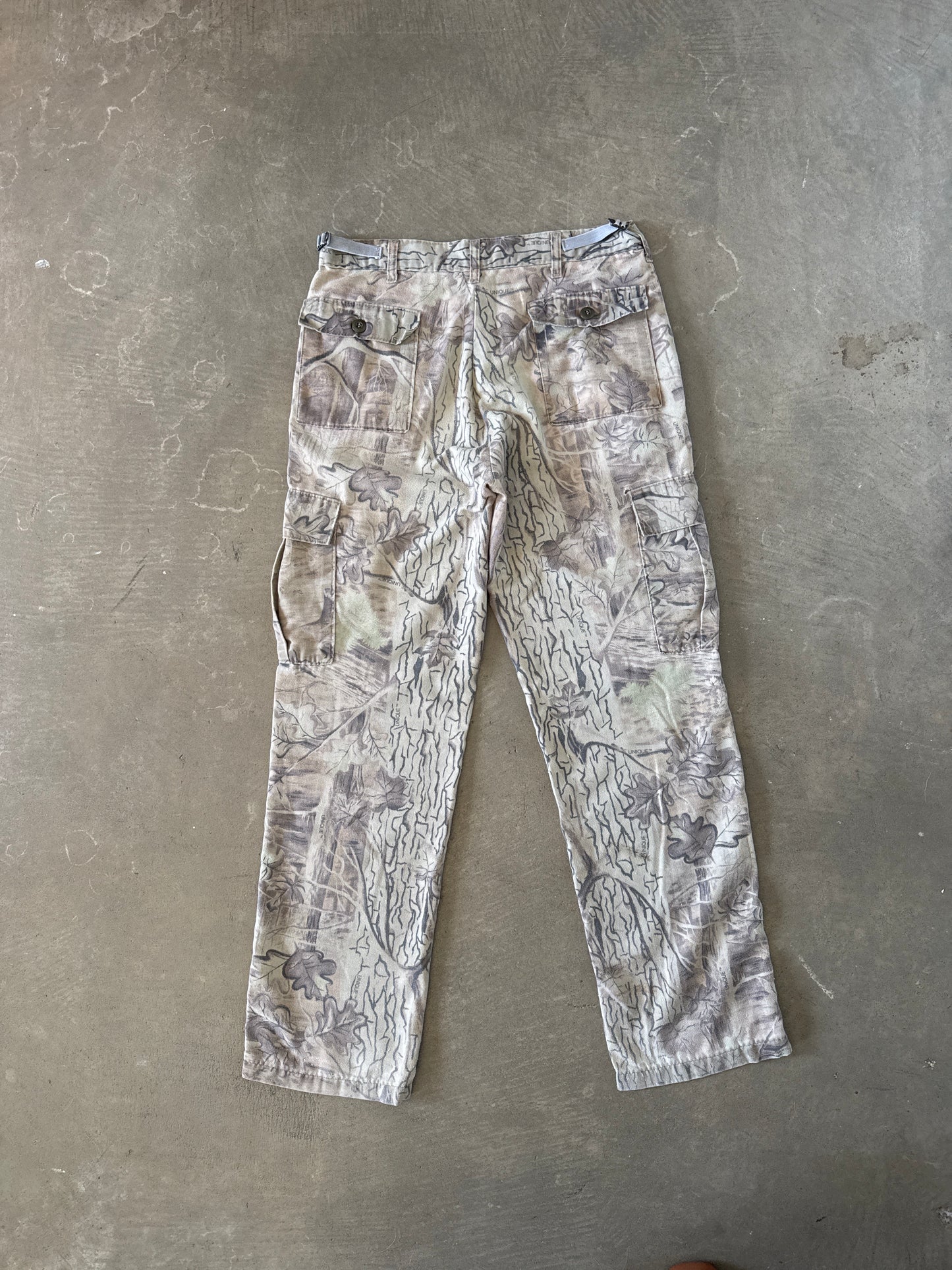 Vintage Unique Forest Camo Cargo Pants
