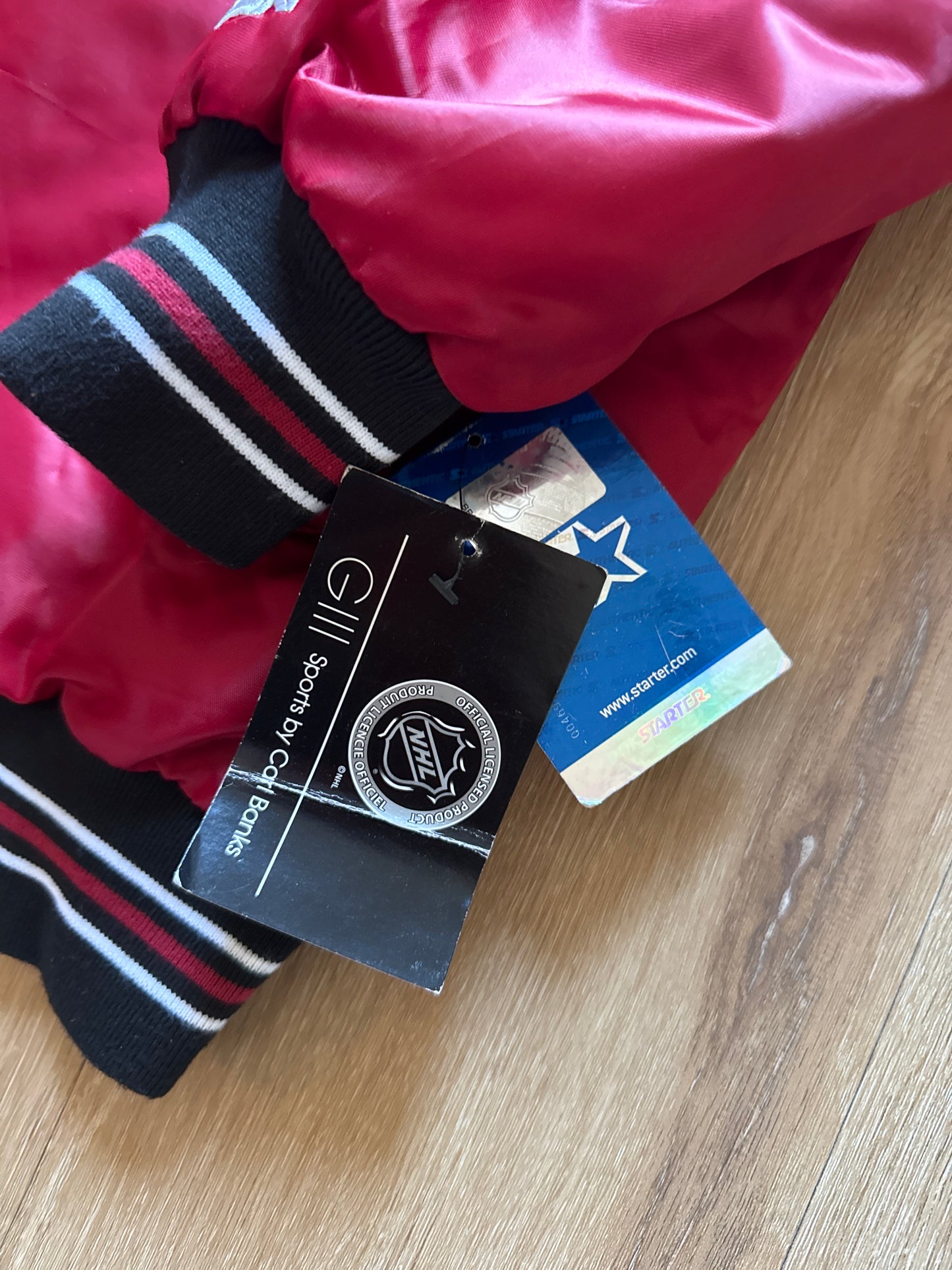 Starter Arizona Coyotes NHL Satin Bomber Jacket