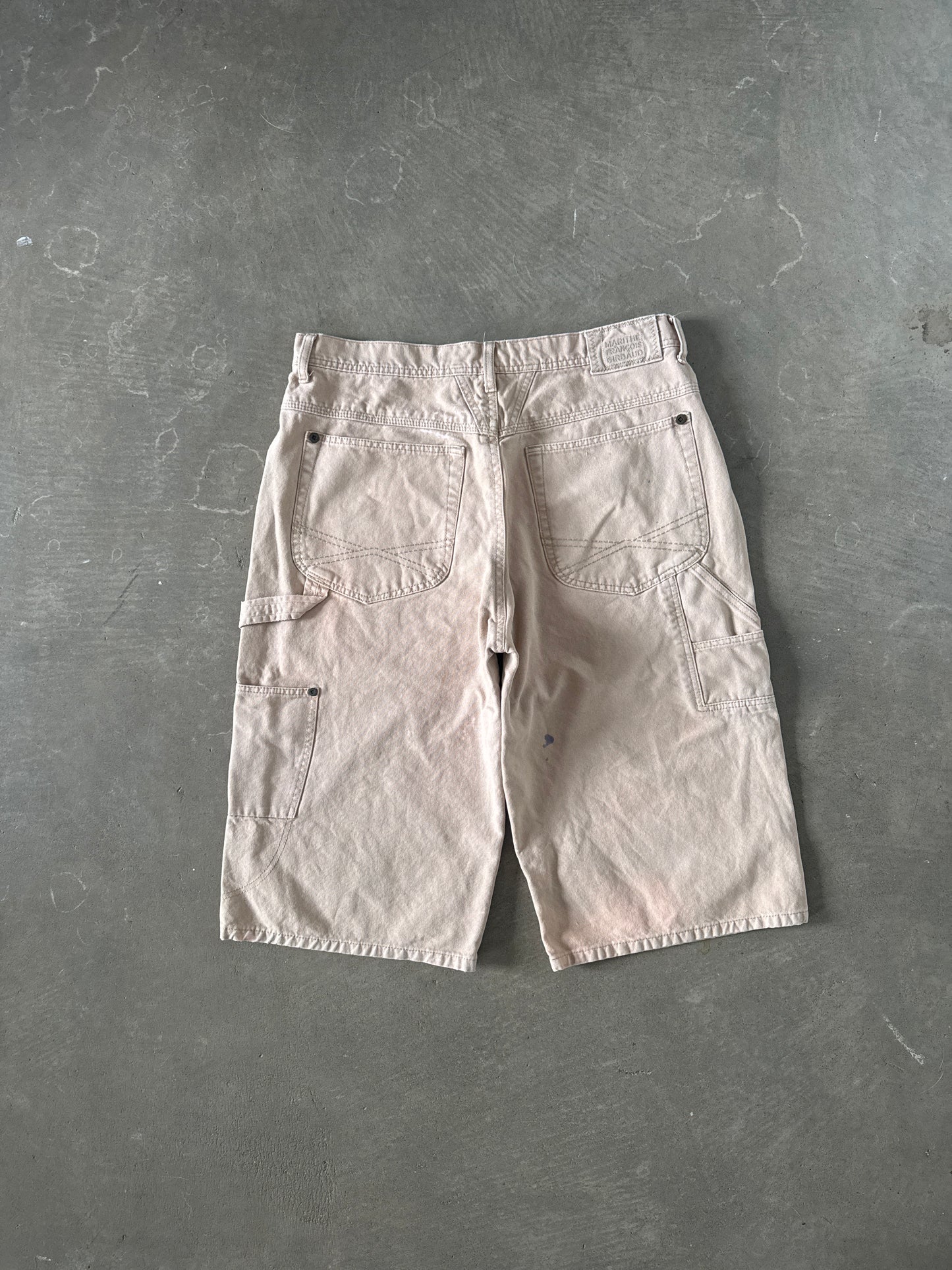 Vintage Marithe Francois Girbuad Light Tan Baggy Long Shorts