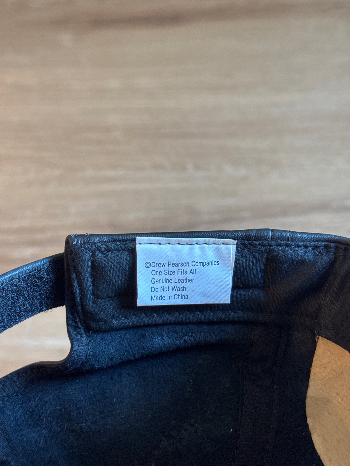 Vintage 90s Drew Pearson Cleveland Browns Leather Strap Back Hat