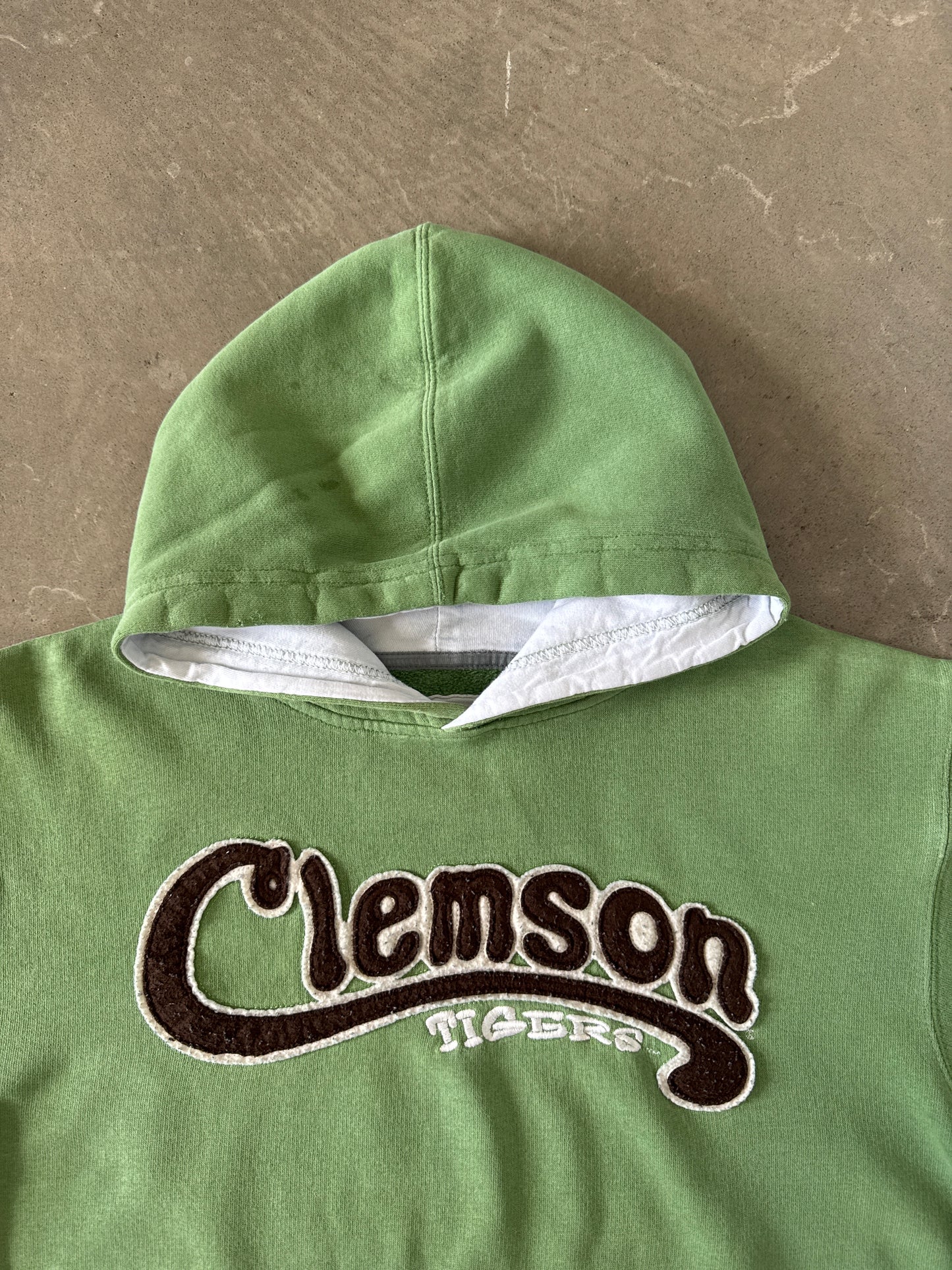 Y2K Clemson University Tigers Embroidered Logo Hoodie