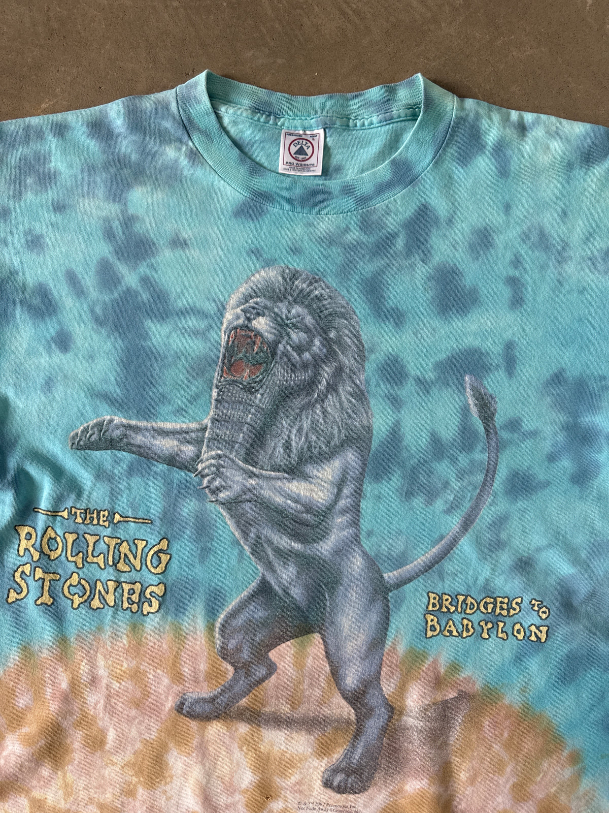 Vintage 1996 The Rolling Stones Bridges To Babylon Tie Dye Tee