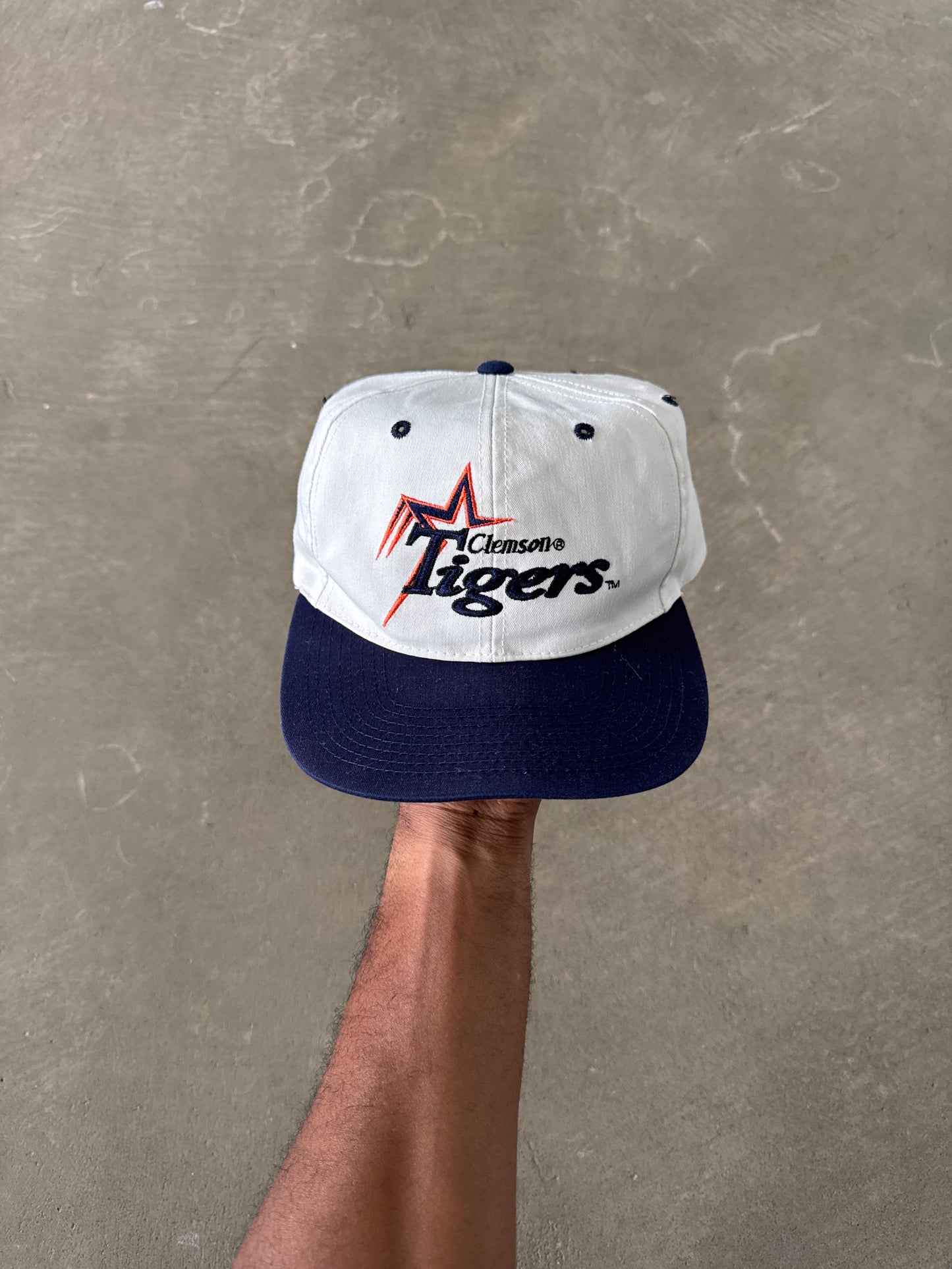 Vintage 90s Clemson Tigers Snapback Hat