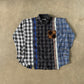 Needles Rebuild By Needles 7 Cut Reworked Flannel Button Up Shirt