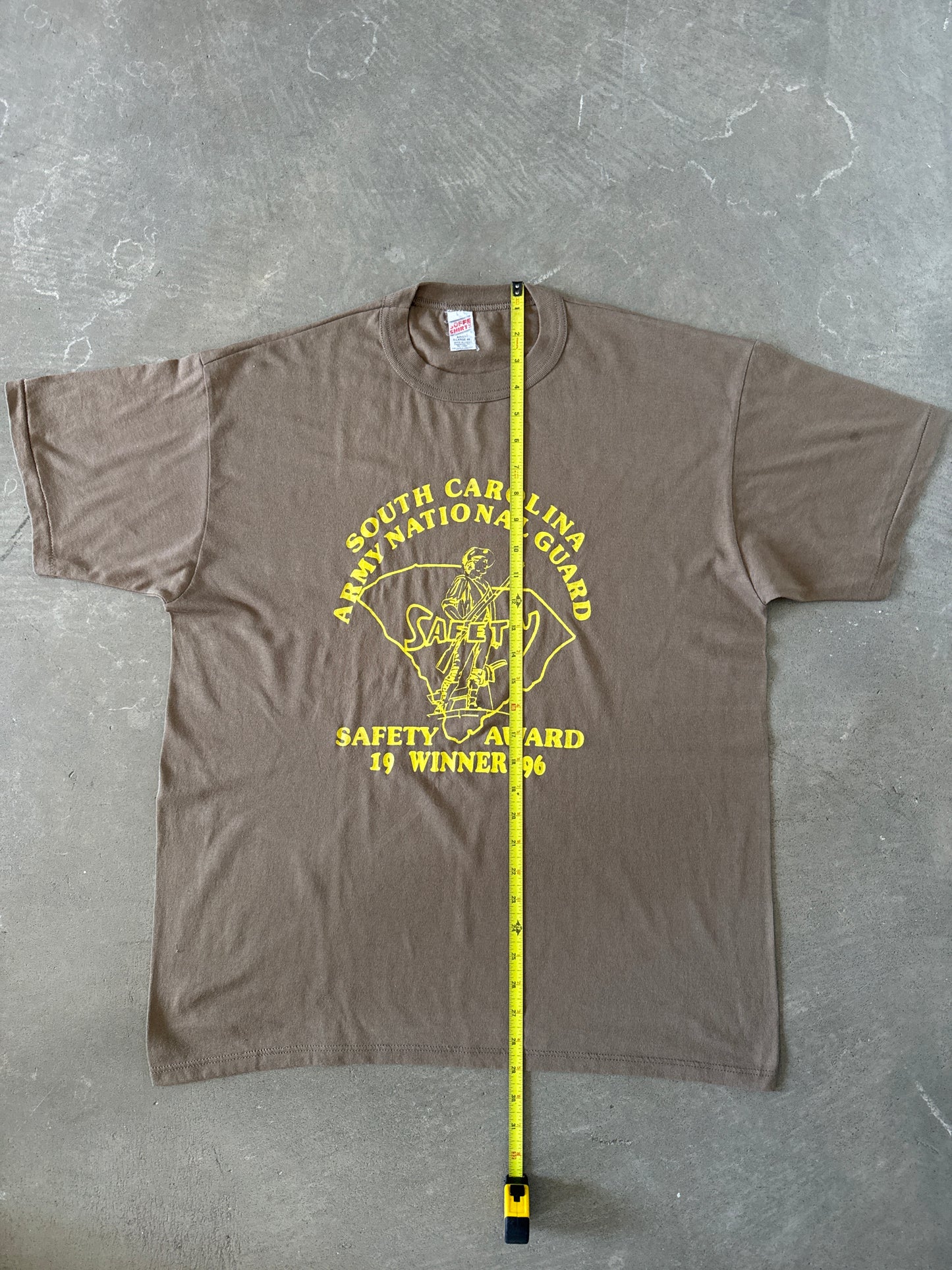 Vintage 1996 South Carolina Army Safety Award Tee