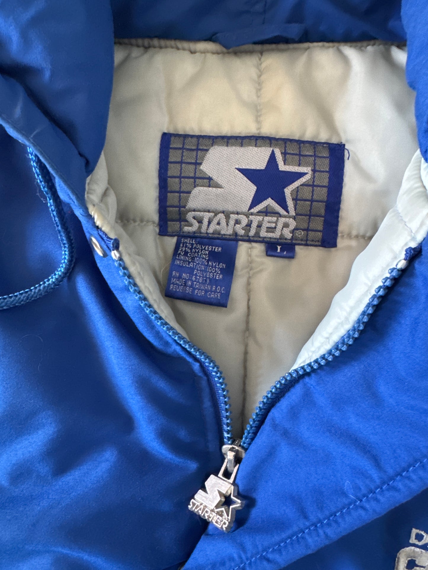 Vintage 90s Starter Dallas Cowboys Puffer Jacket