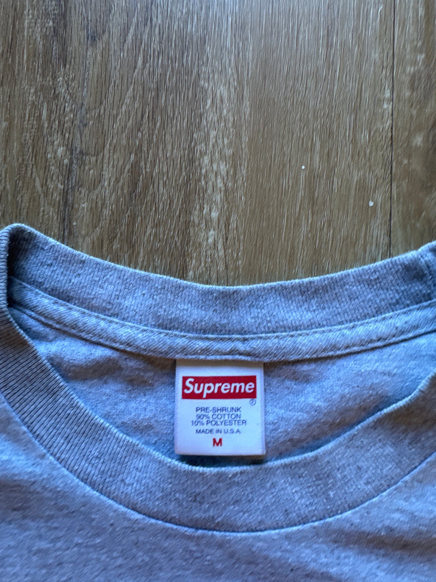 Supreme Heather Grey Time Tee