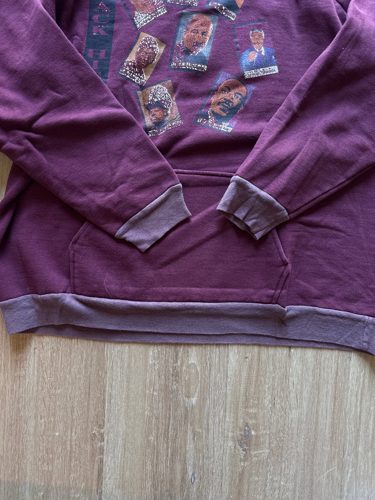 Vintage 90s Black History Faces Hoodie