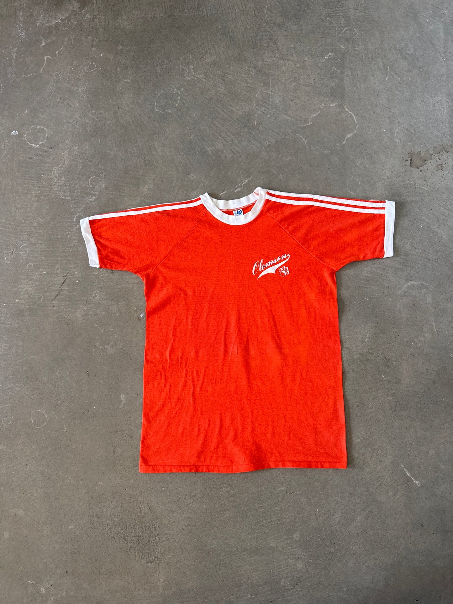 Vintage 80s Artex Clemson University Tigers Logo Tee
