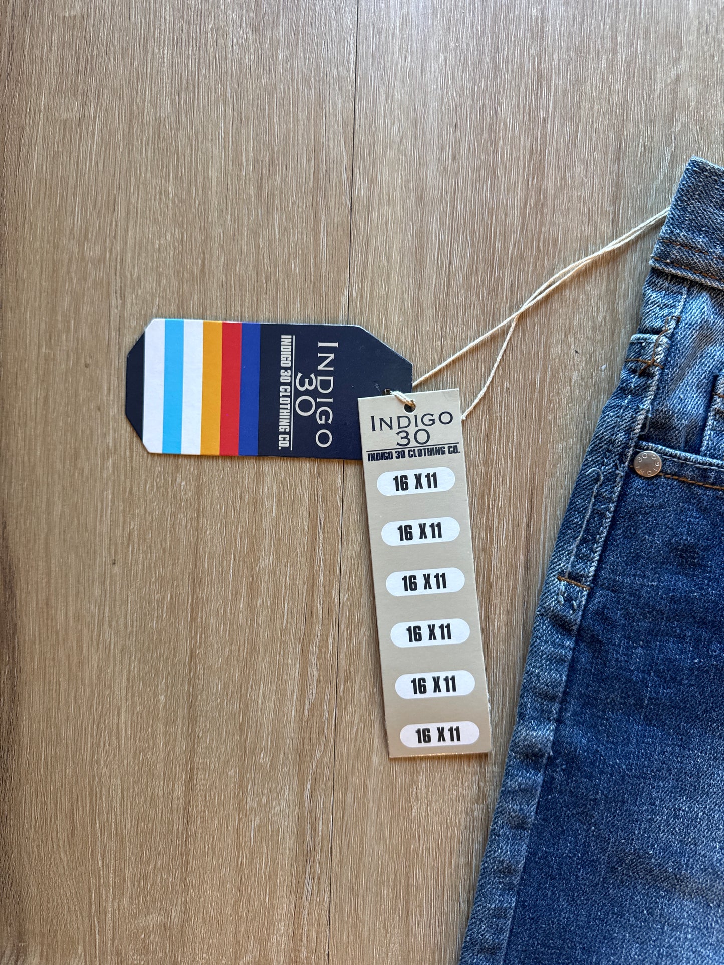 Vintage Youth Y2K Indigo 30 Blue Denim Shorts Jorts