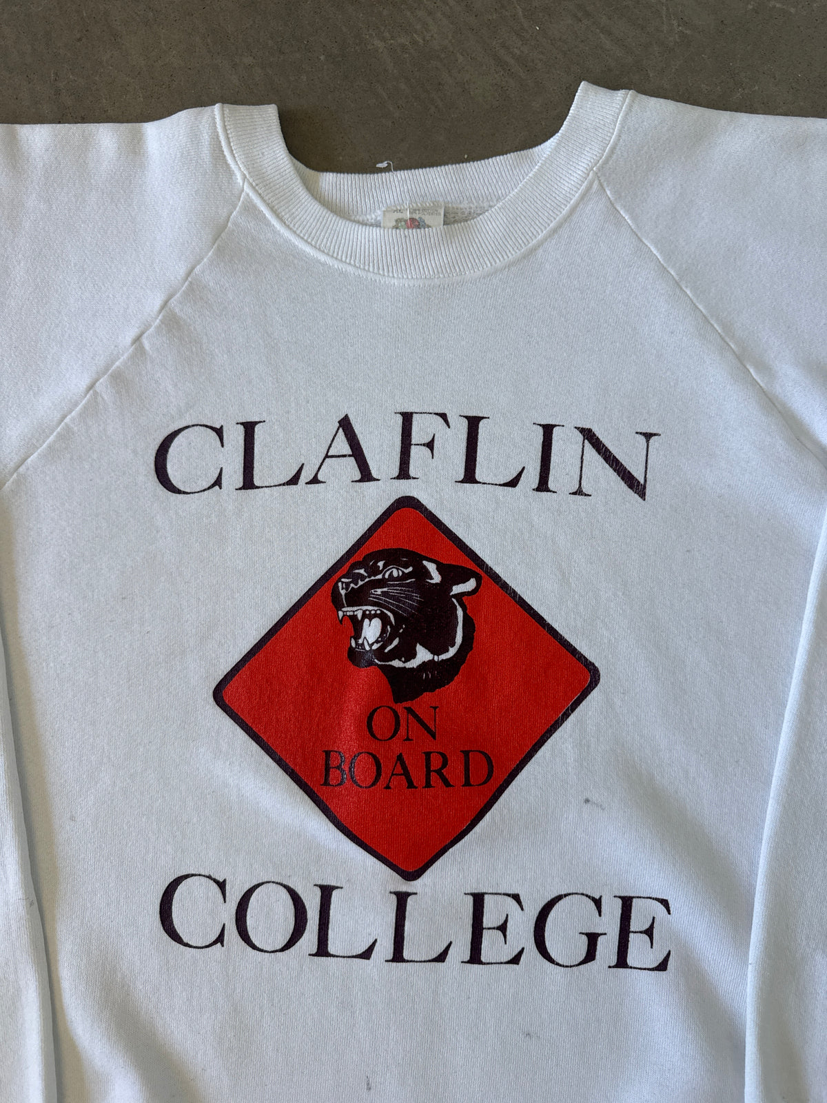 Vintage Claflin College On Board Sweatshirt