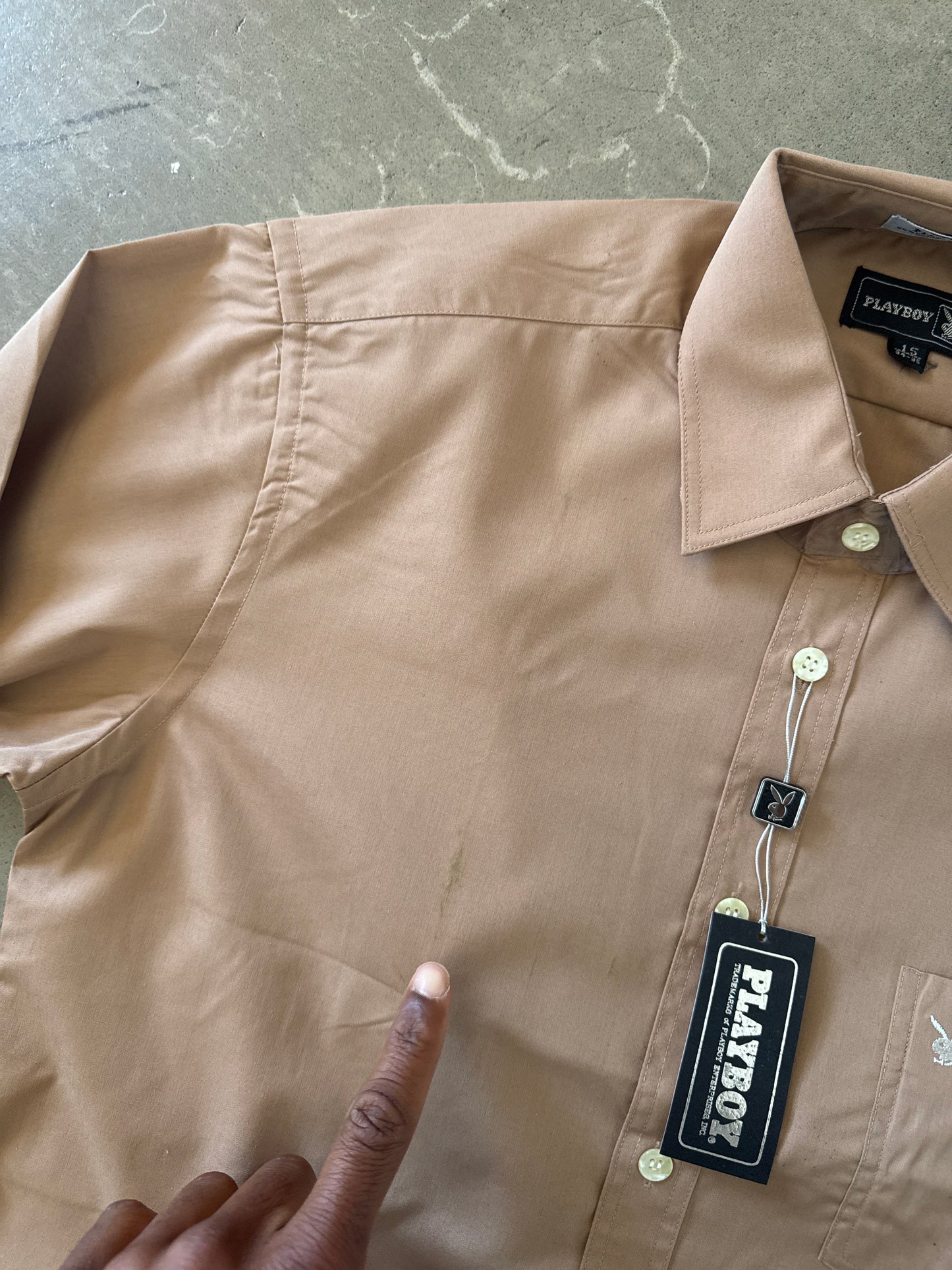 Vintage 70s Playboy Fitted Button Up Shirt