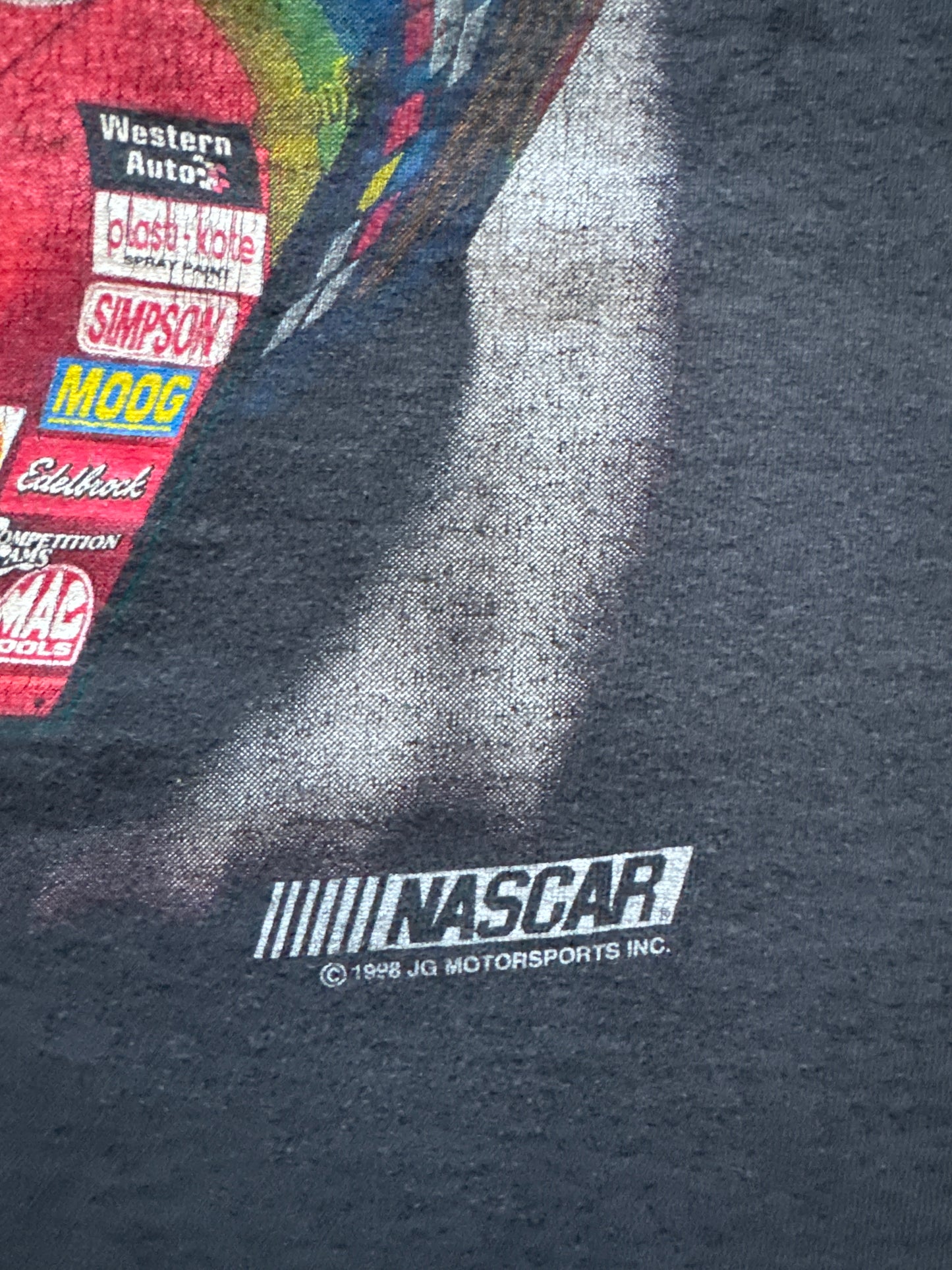 Vintage 1998 Nascar Jeff Gordon Night Warrior Tee