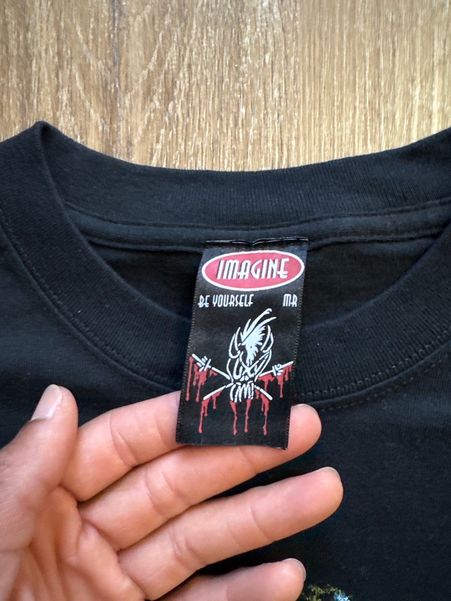 Vintage 90s Maná Latin Rock Band Graphic Black Tee