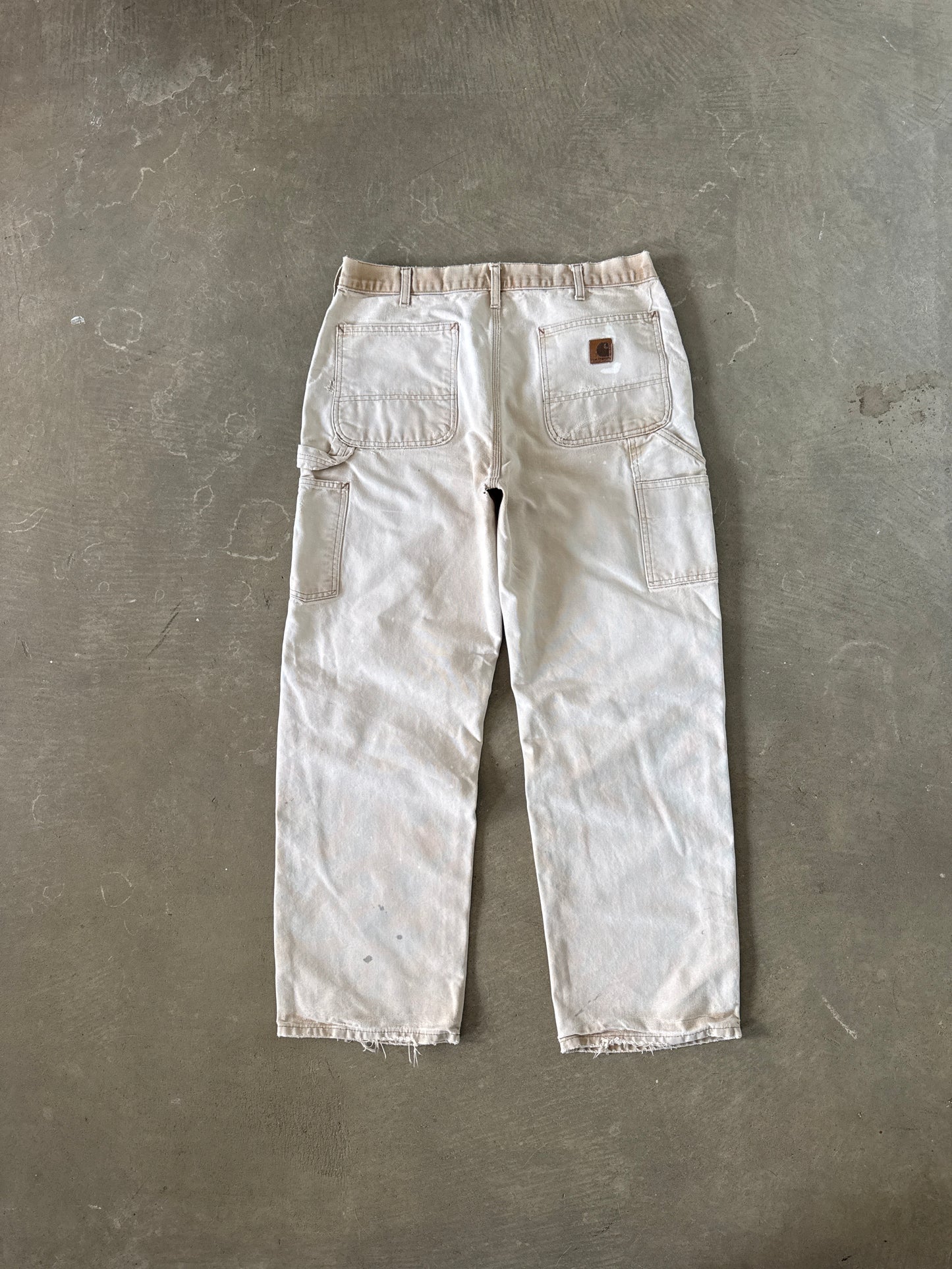 Vintage Carhartt Distressed Tan Carpenter Pants