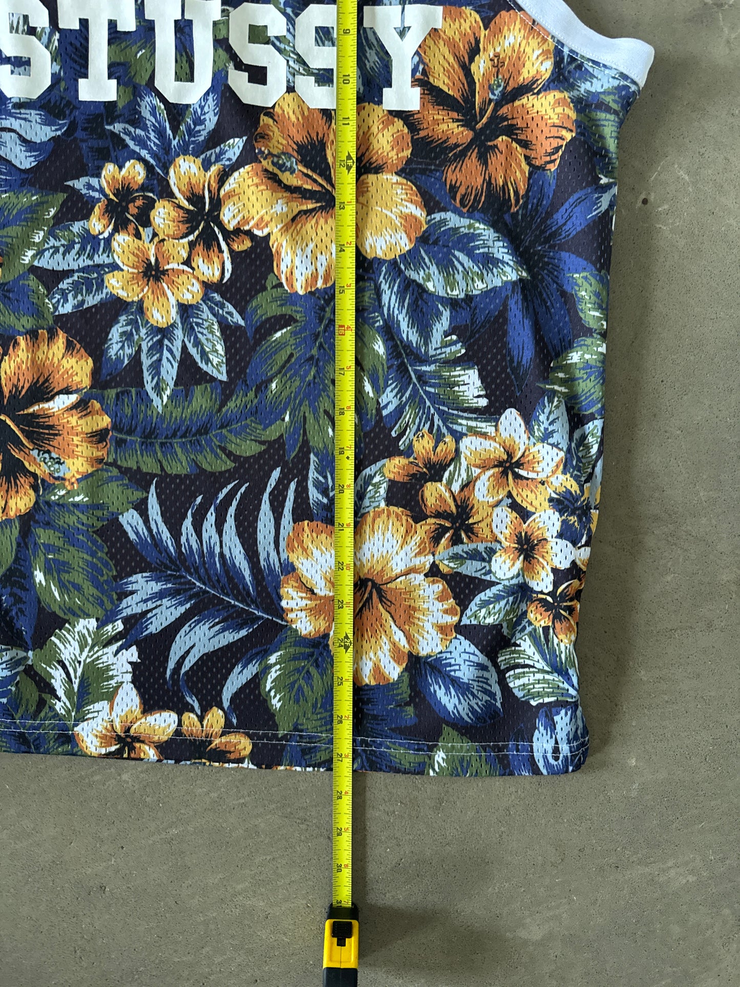 Stussy Hawaiian Floral Mesh Tank Top Jersey