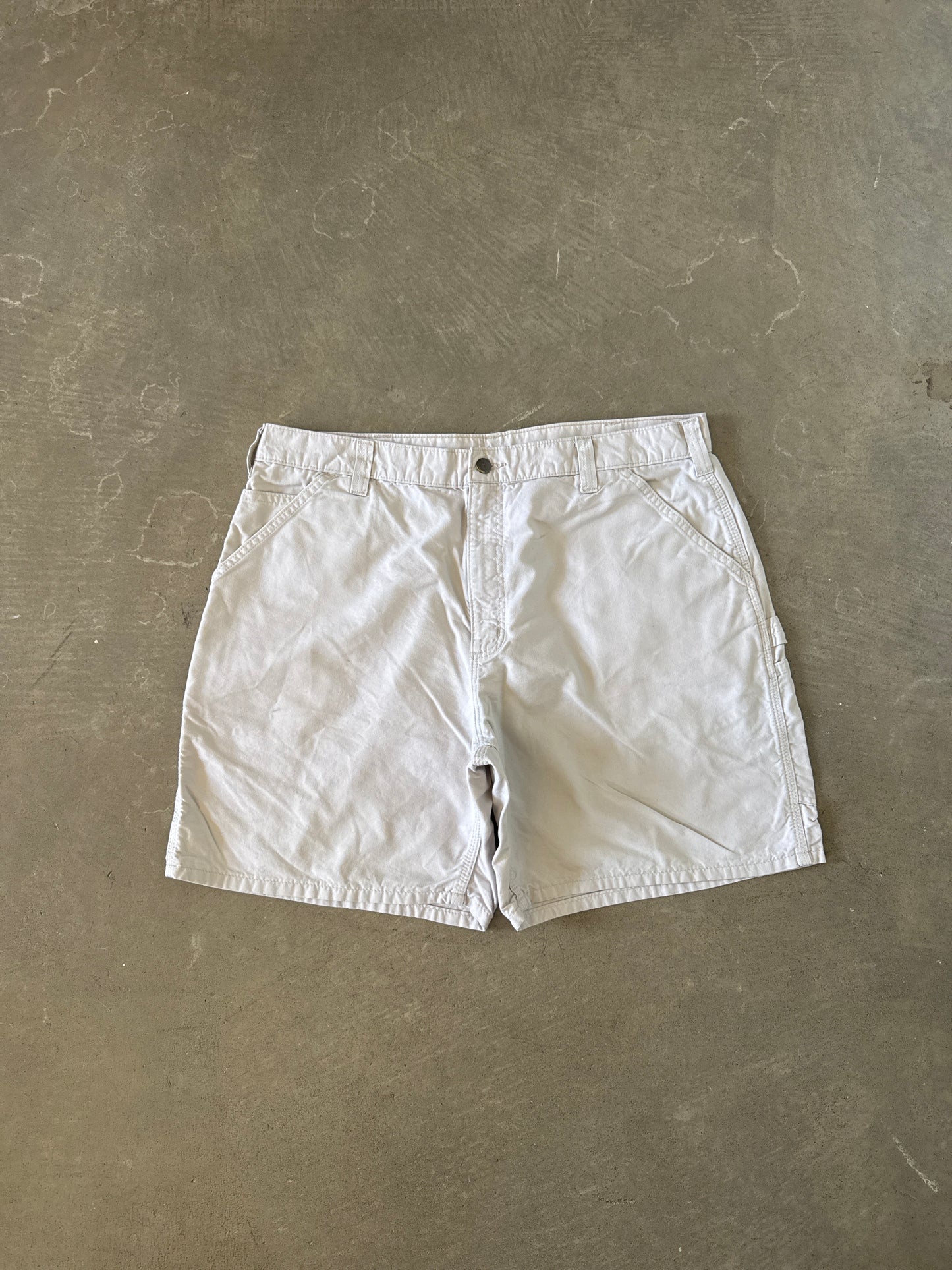 Vintage Carhartt Original Fit Light Tan Carpenter Shorts