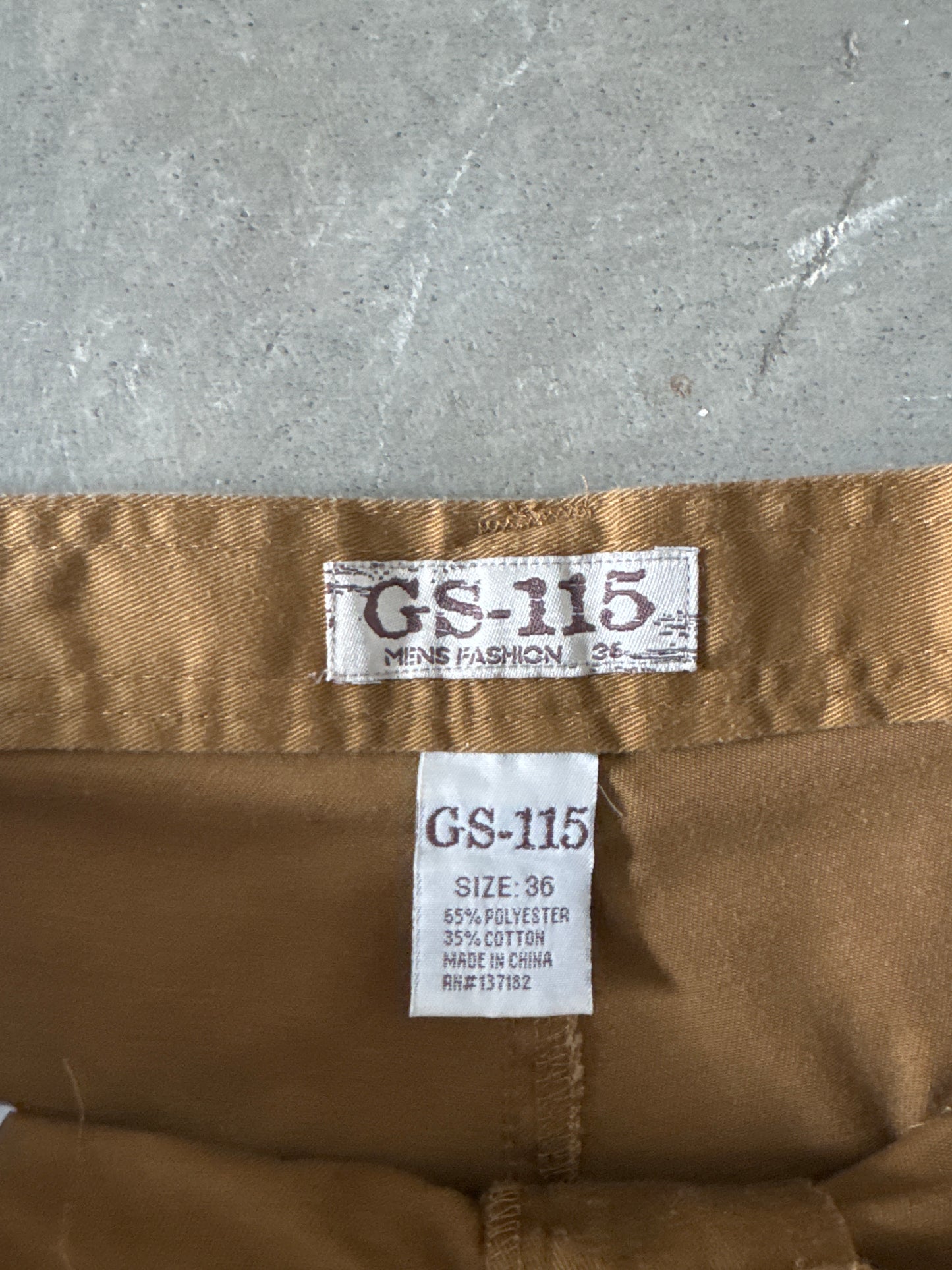 Y2K GS-115 Dark Tan Baggy Cargo Shorts