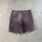 Vintage Carhartt Distressed Faded Brown Double Knee Cut Off Shorts