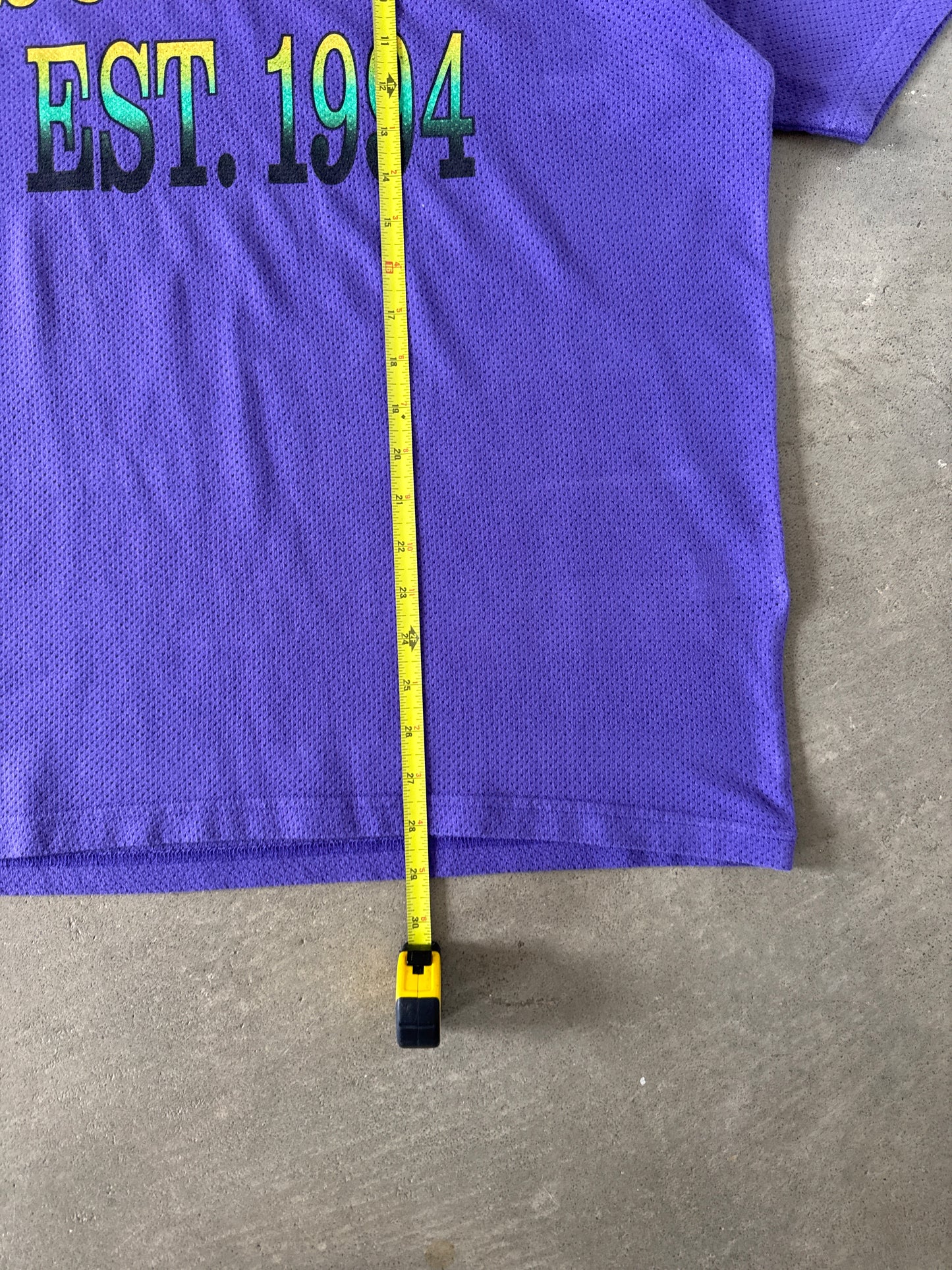 Supreme Cotton Mesh Gradient Logo S/S Purple Tee