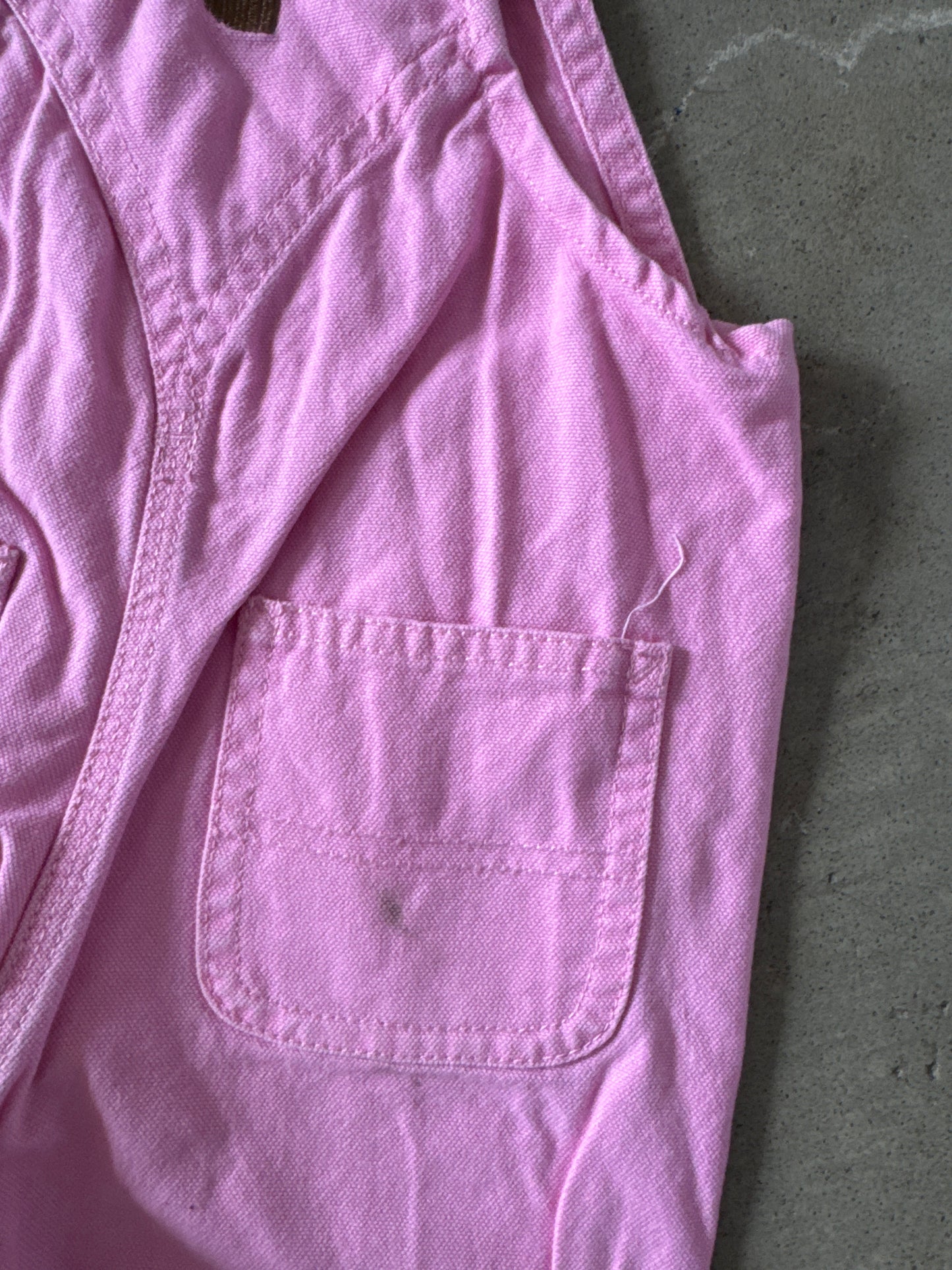 Carhartt Girls' Infant Canvas Pink Bib Overalls
