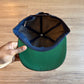 Vintage 90s Monogram Leather Designer Snap Back Hat
