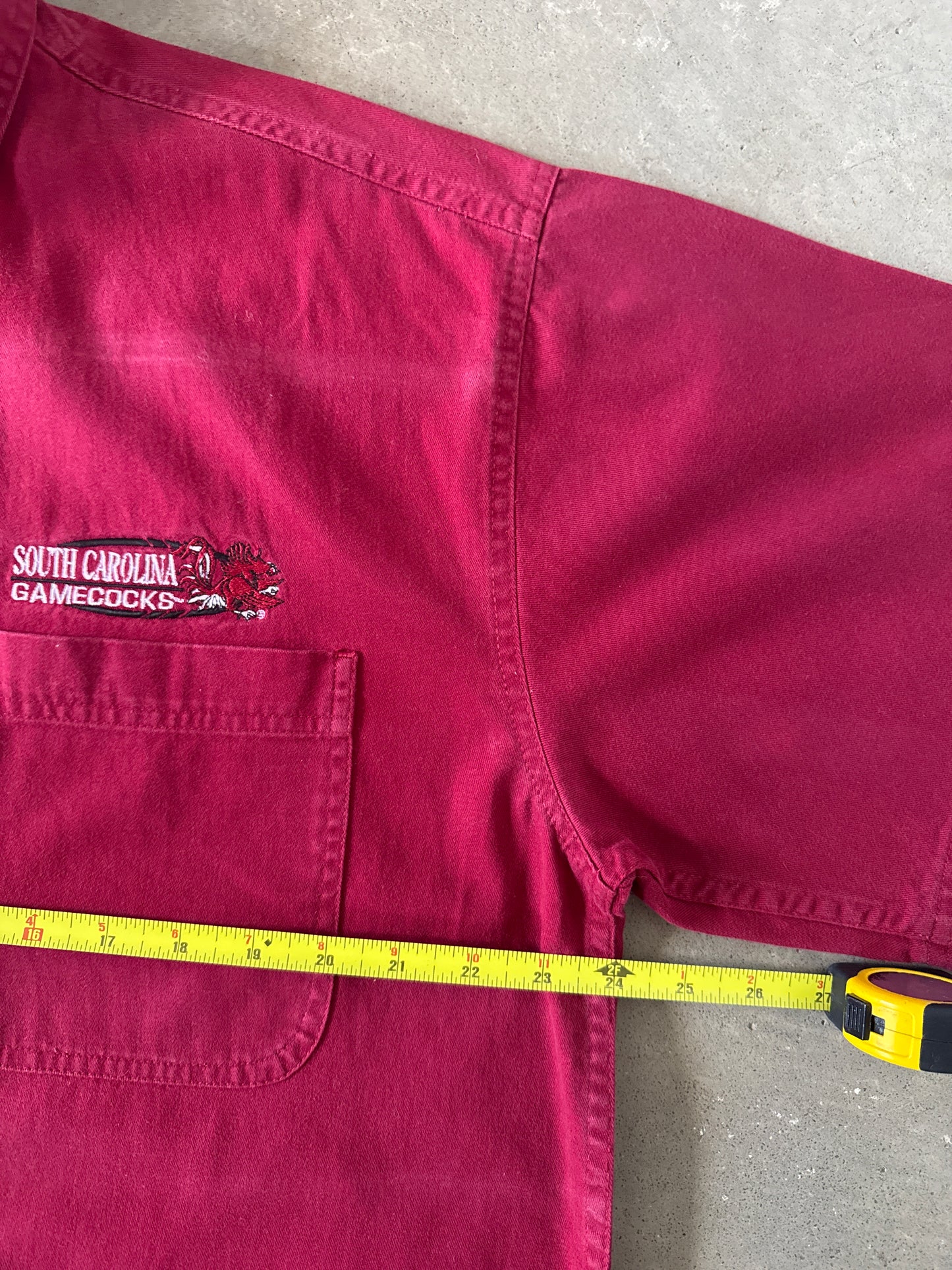 Vintage 90s University Of South Carolina Gamecocks Embroidered Button Up Shirt