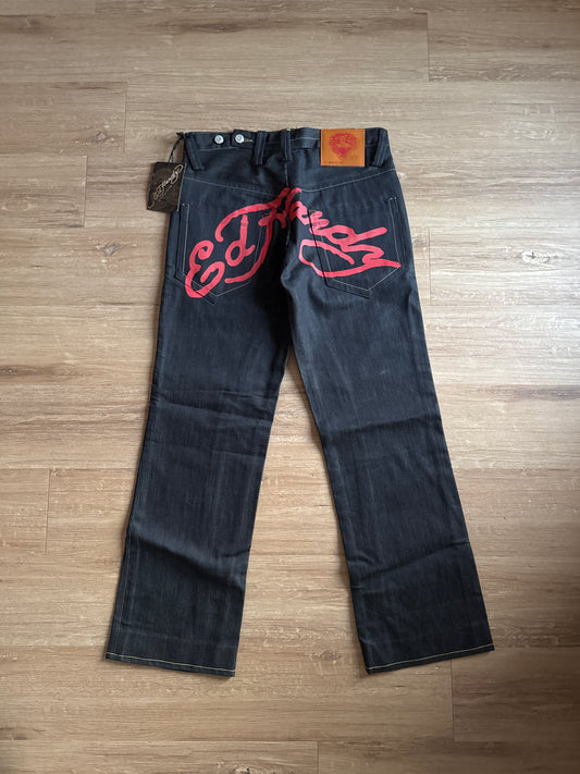 Vintage Ed Hardy Red Logo Pants