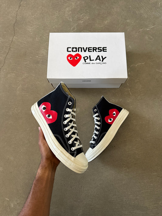 Converse Comme Des Garçons PLAY All Star 70 Hi Black
