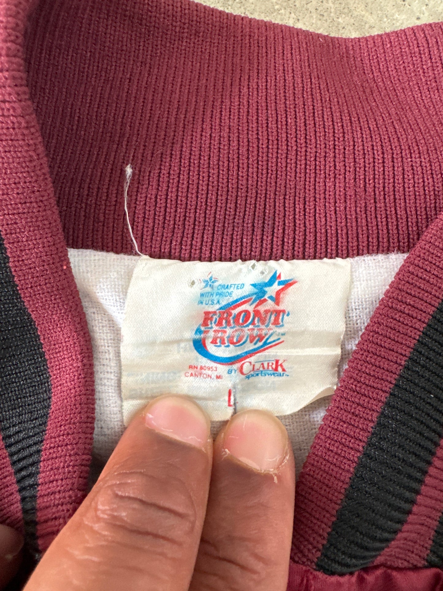 Vintage 80s Front Row University Of South Carolina Gamecocks Satin Jacket