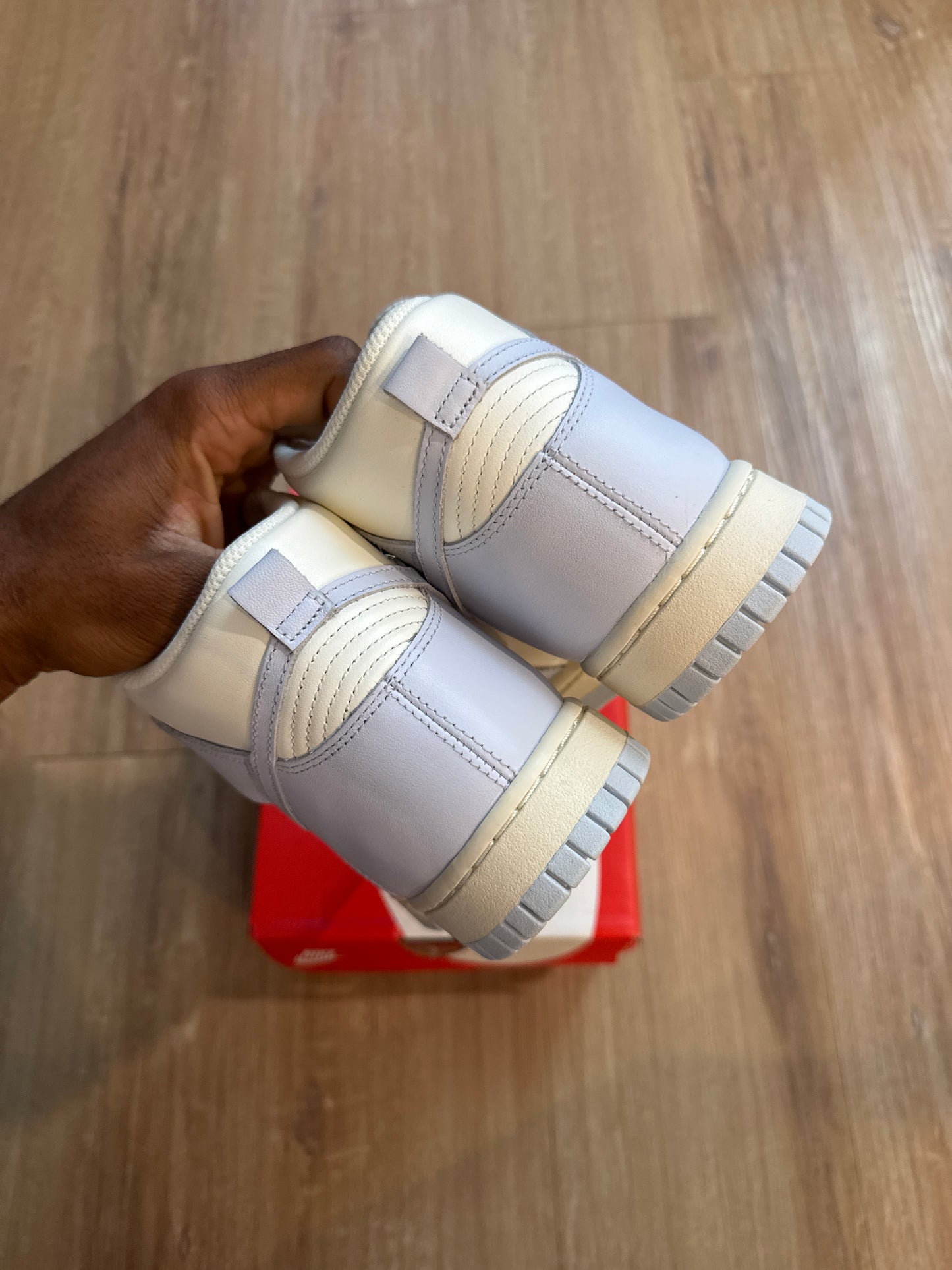 Nike Dunk High Sail Football Grey