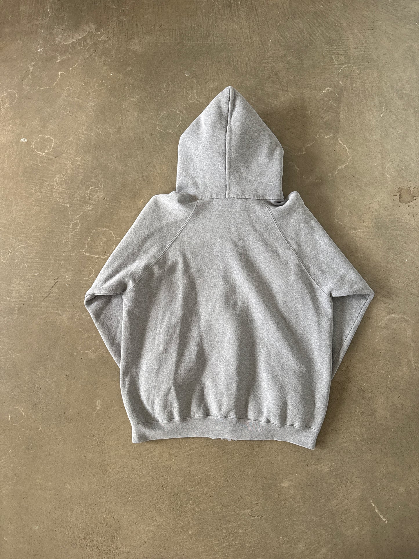 Vintage 90s Adidas Boxy Grey Hooded Zip Up