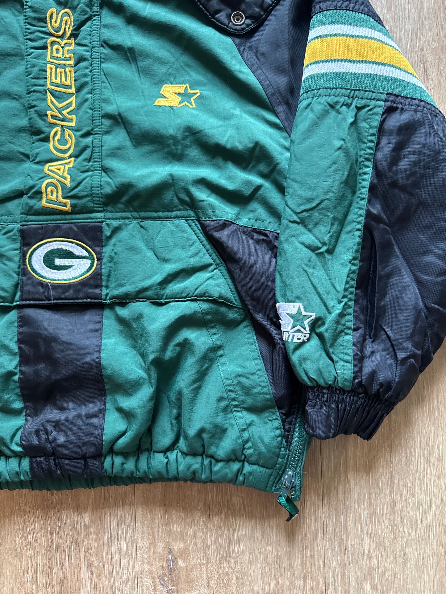 Vintage Youth Starter Pro Line Green Bay Packers Puffer Jacket