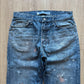 Vintage Gap Loose Fit Distressed Paint Splatter Denim Jeans