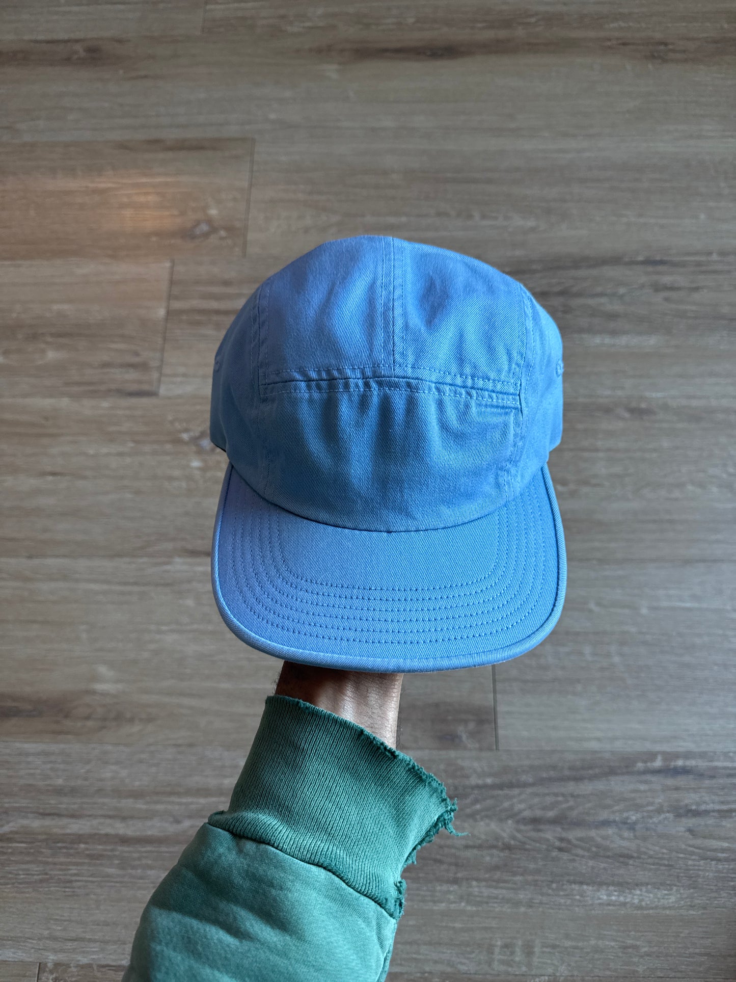 Supreme Arc Logo Shockcord Blue Block Head Camp Cap