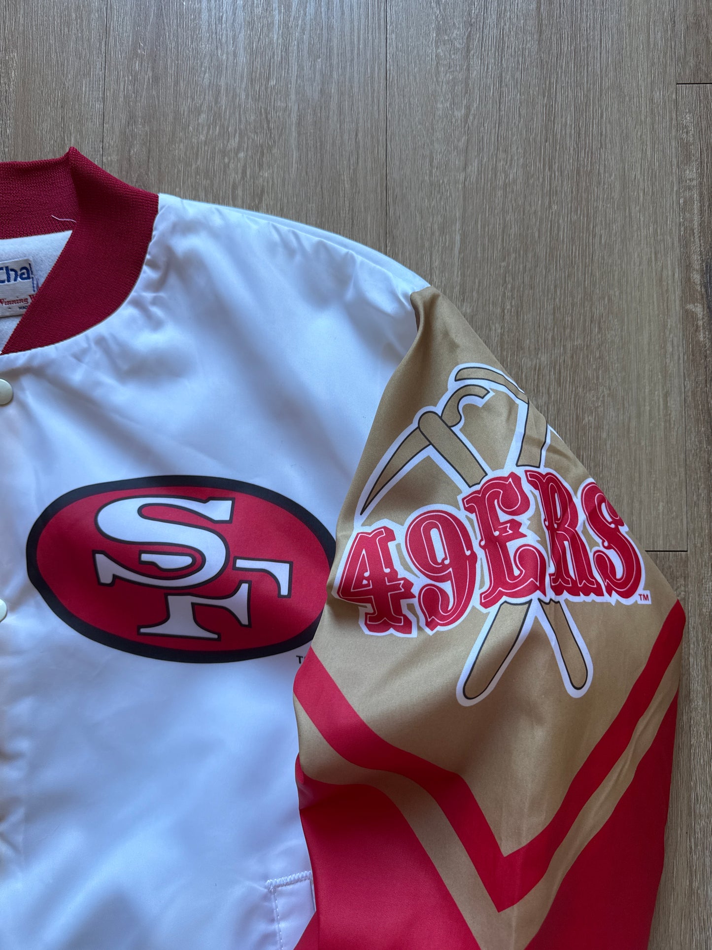 Vintage 90s Chalk Line Winning Ways San Francisco 49ers NFL Bomber Jacket
