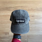 Supreme Denim Camp Cap Washed Black Hat
