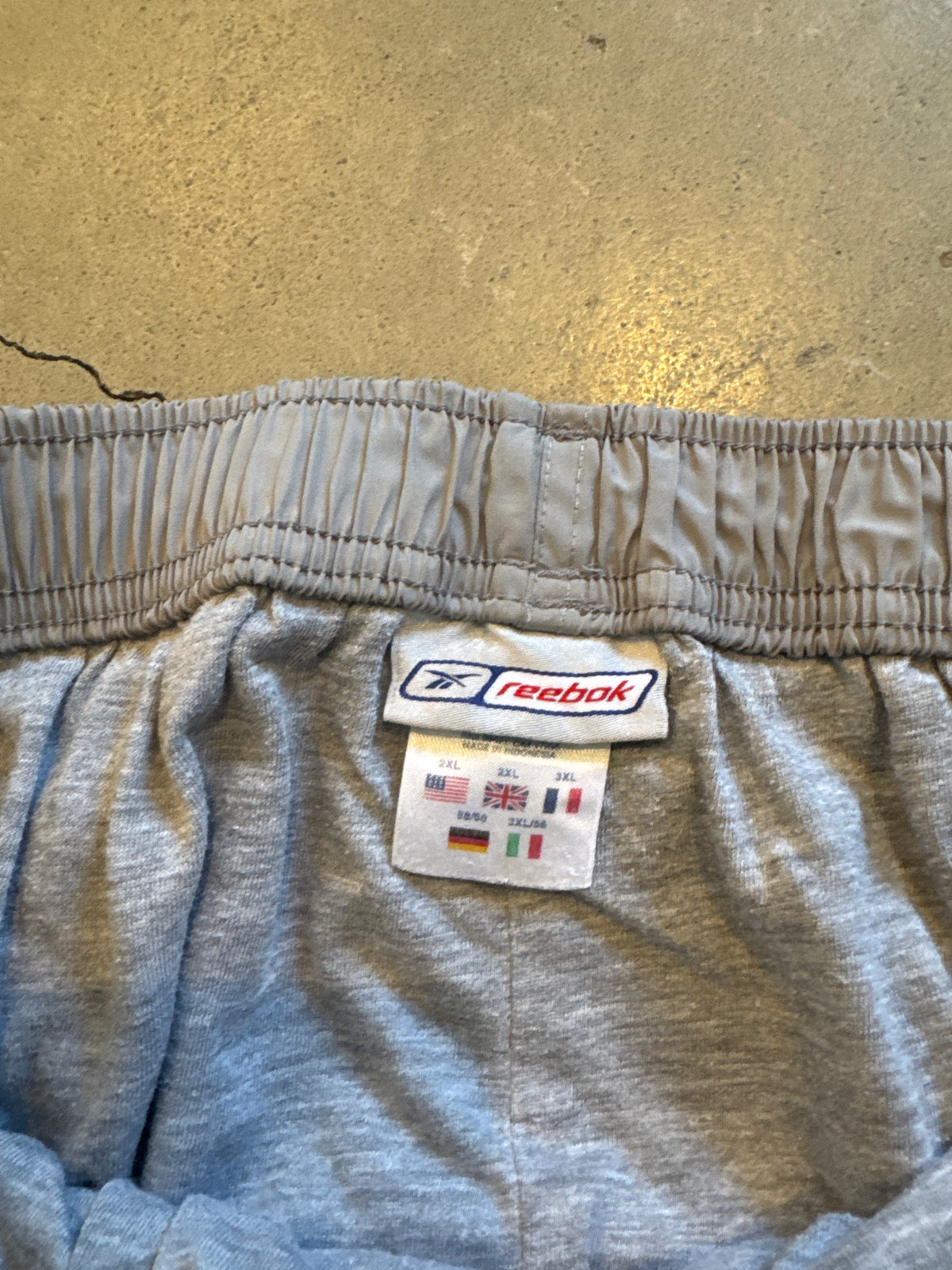 Vintage Reebok Navy Grey Baggy Track Pants