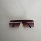 Y2K Square Shield Steampunk Sunglasses